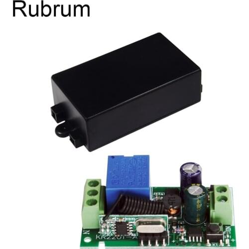 Rubrum 433 MHz Wireless AC 110V 220V 1 CH Remote Control Switch RF Relay Receiver Module For Light Lamp Garage Door Opener Diy