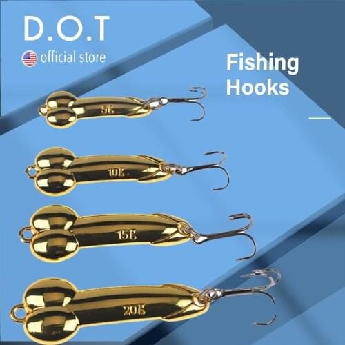 DOT 1pcs DD Metal Spoon Fishing Lure Treble Hook Silver Gold Metal Sequins Spinnerbait Treble Hook Hard Bait Tackle