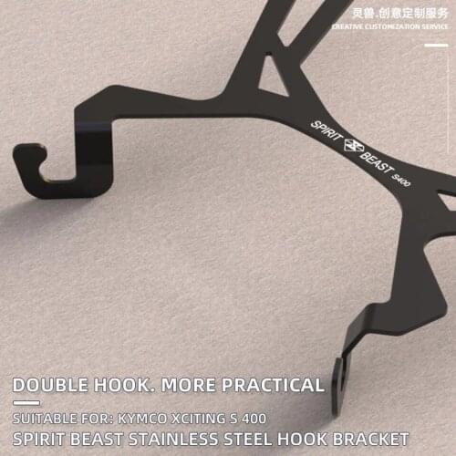 Spirit Beast Motorcycle Luggage Helmet Double Hook Modification accessories decorative storage hook For KYMCO Xciting S400
