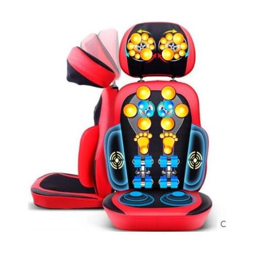 Electric Back Massager Cervical Heating Neck Waist shiatsu Cushion Household Whole Body kneading Massage For Chair