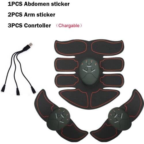 EMS Muscle Stimulator ABS Abdominal Muscle Toner Body Fitness Shaping Massage Patch Sliming Trainer Exerciser Men Women Massage