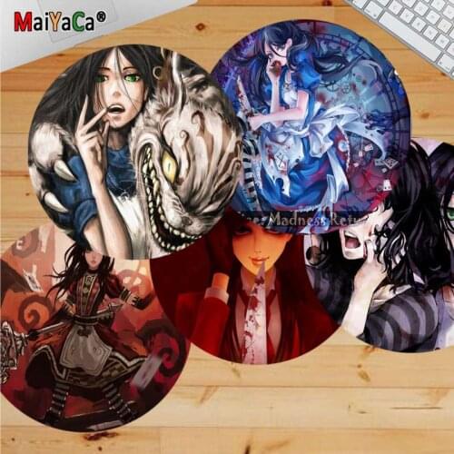 Maiyaca Cool Girl Anime American McGees Alice Madness Returns Gamer Speed Mice Retail Small Rubber Mousepad gaming Mousepad Rug