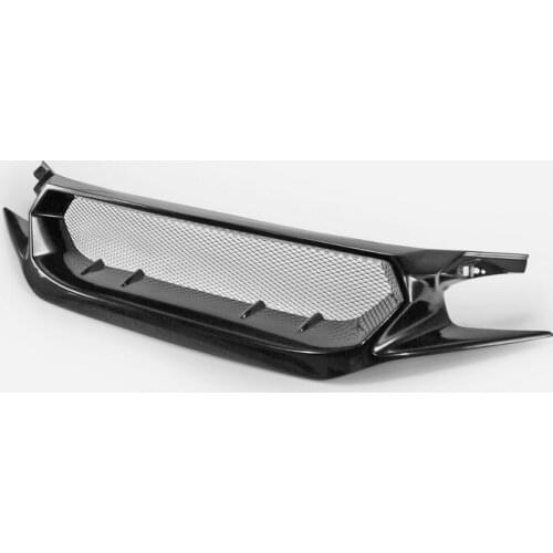 JS Style FRP Fiber Glass Front Grill Fiberglass Bumper Grille Drift Grills For Honda 2017 On Civic Type R FK8 (also fit FC1 FK7)