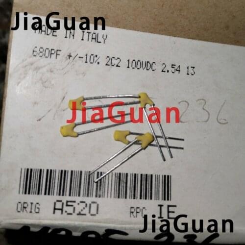 50PCS NEW BC 100v680PF 10% p2.5mm silver film ceramic capacitor PH 680PF 100VDC high frequency hot sale 680P 100V 681/100V