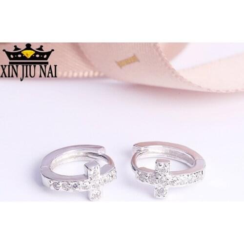 Amazon jewelry mixed batch of high-end AAA inlaid zircon rose gold earrings in Europe and America flower selling earrings