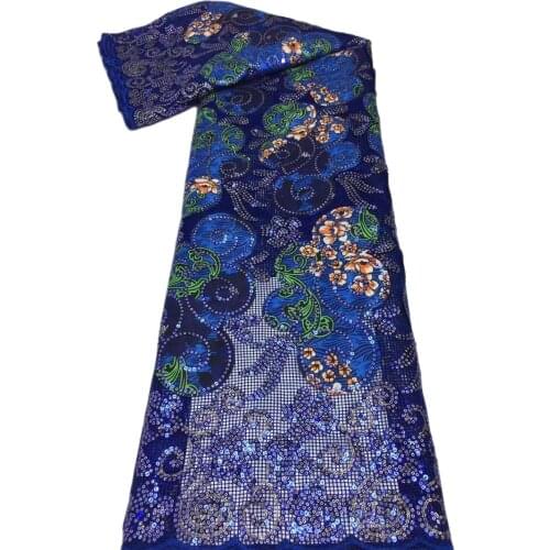African Lace Fabric 2021 High Quality Mesh Lace Hot Sale Embroidery French Tulle Lace Fabric Sequins Nigerian Lace Fabric