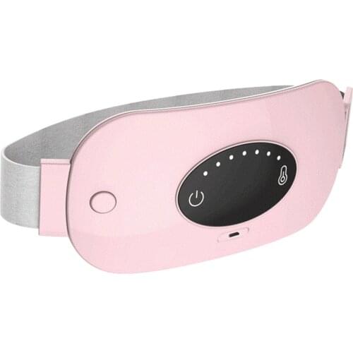 Menstrual Heating Pad Smart Vibration Women Relief Cramp Pains Electric Cordless Heated Waist Belt Massager Neck Pain Relief