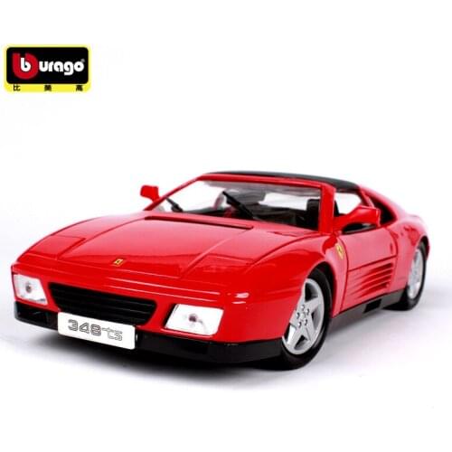 BBURAGO 1:18 Diecast Metal Car toy Model For Ferra F348 Collection Car Model For Man Gift With Original Box