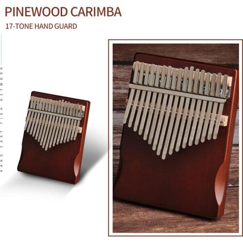 Musical Instrument 17 Keys Kalimba Pine Thumb Finger Piano Multi-functional Practical Durable Convenient African Sanza Mbira