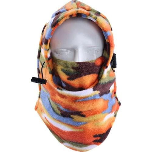 New Winter Thermal Snowboard Full Mask Camo Camouflage Fleece Warm Neck Mask Balaclava Motorcycle Hunting Wind Cap Hats