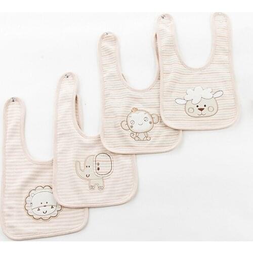 New Hot Baby Kids Cute Animal Bibs Baby Bibs Waterproof Mouth Water Towel Cotton Bib Infants Ultra-soft Bib Good Gift