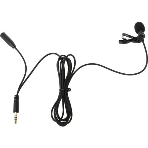 New Lavalier Clip-On Lapel Hands-Free Microphone Mic For PC Laptop Tablet Cell Phone