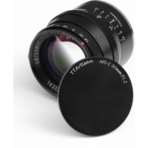 TTArtisan 50mmf1.2 large aperture fixed focus micro single lens is suitable for E / FX/ m43/ EF-M Interface