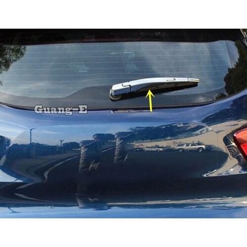 For Renault Kadjar 2016 2017 2018 2019 2020 Car Trim Windscreen Trim ABS Chrome Car Rear Glass Wiper Nozzle Tail Window Frame