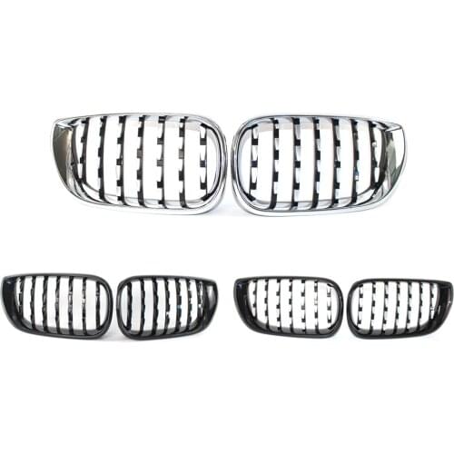 Car Front Kidney Grille Diamond Grills Metero Style For BMW 3 Series E46 4-Door 2002-2005 Car Styling Accessories