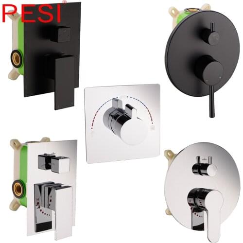 Черные смесители для душа PESI China At AliExpress