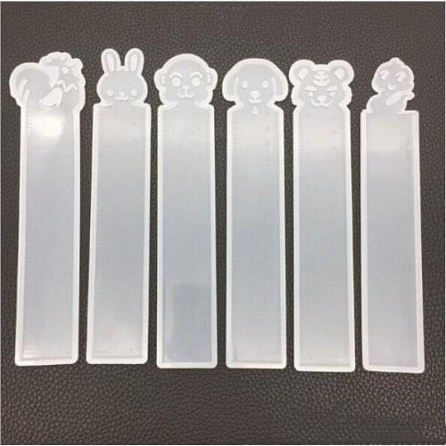 Diy crystal epoxy Zodiac ruler mold handmade ruler mold measurement tool silicone with scale