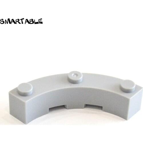 Smartable Brick Round Corner 4 x 4 Macaroni Wide with 3 Studs MOC Part Toys Compatible Major Brands 48092 City Toy 30pcs/lot