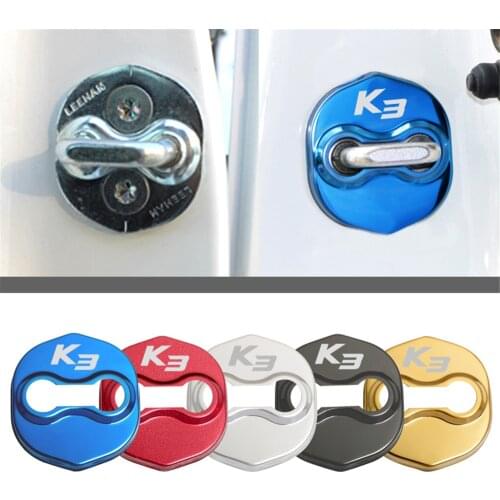 Car Styling Auto Door Lock Cover Car Sticker Case For KIA K3 Forte 2014 2015 2017 2018 Car Accessories