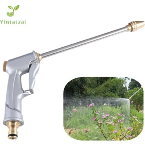 Long Pole Aluminium Alloy Water Gun Garden Watering Tools Car Washing Tools Hose End Connector Sprayer Fittings