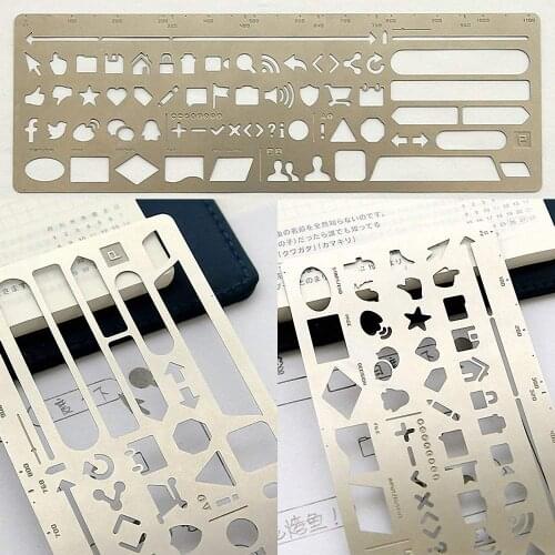 Web UI Template Drawing Planner Stainless Steel Stencil