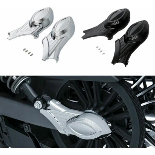 Motorcycle Rear Swingarm Axle Bolt Cover Fit For Indian Scout Models 2015-2016 Chrome/Black