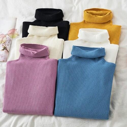 Womens Sweaters 2021 Autumn Winter Long sleeve Tops Korean Slim Ladies Pullover Knit Sweater Jumpers Soft Thick Warm Pull Femme