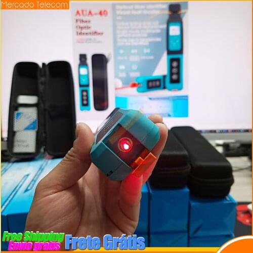 Free shipping AUA-40 Fiber Optic Identifier Live with Built in 10mw Visual Fault Locator VFL 800-1700nm SM MM