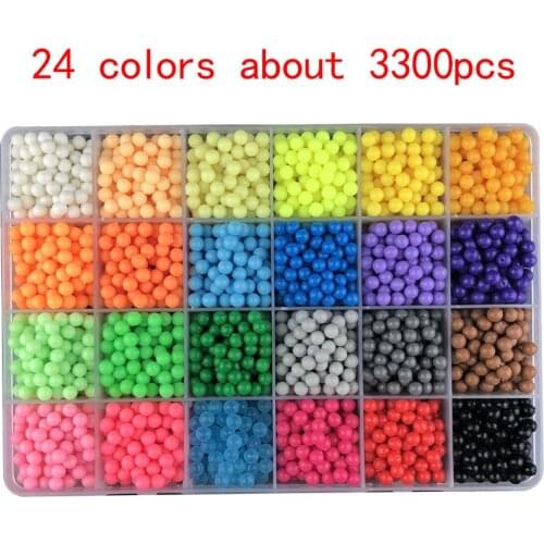 DIY Magic beads Animal Molds Hand Making 3D Puzzle Kids Educational beads Toys for Children Spell