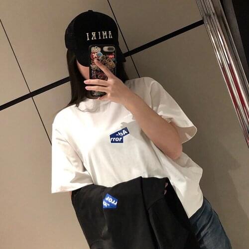 Ader Error T Shirt Korean Trend Classic Couples T-Shirt Men Women Summer Fashion ADER Short Sleeve T-shirt Ader Error Print Tee