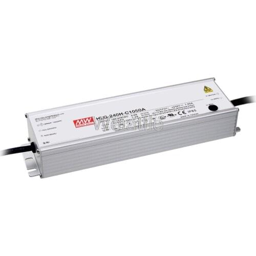 MEAN WELL original HLG-240H-C1750A 71V ~ 143V 1750mA HLG-240H-C 250.25W LED Driver Power Supply A type Waterproof IP65
