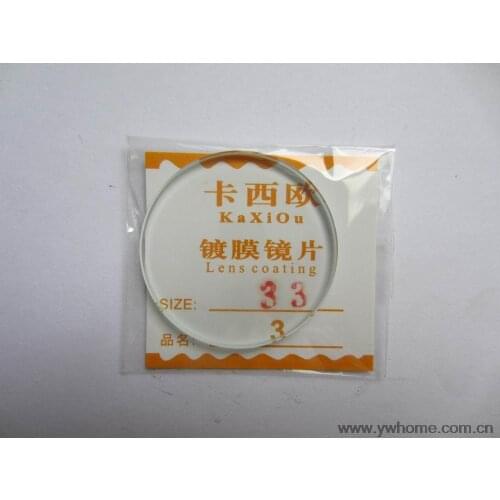 33 mm New flat glass watch crystal diameter 33 mm Thick 3.0mm