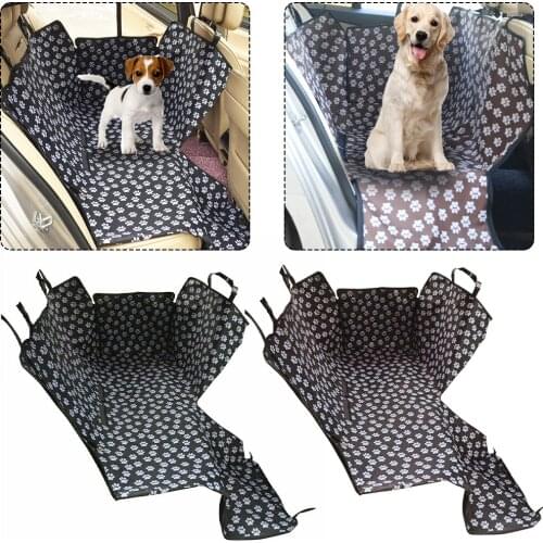Dog Carriers Waterproof Rear Back Pet Dog Car Seat Cover Mats Hammock Protector with Safety Belt Transportin Pet Mat Dropship