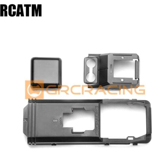 Plastic Interior Battery Cover with Armrest Box for 1/10 RC Crawler Car TRX4 G500
