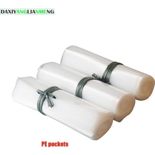 Clear PE Pockets 500pcs/lot 8x12cm Transparent PE soft cosmetic plastic Packing bag gift bags candy tools flat punches open top