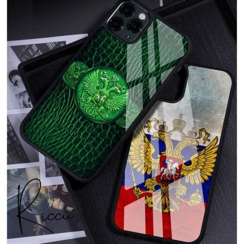 Russia Russian Flags Emblem Phone Case Rubber for iPhone 12 11 Pro Max XS 8 7 6 6S Plus X 5S SE 2020 XR 12 Mini case