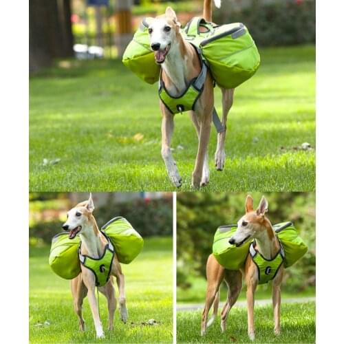 High Quality Pet Dogs Harness Collars K9 Breathable Waterproof Outdoor Pet Harness with Large Capacity Backpack Pet Dog Supplies