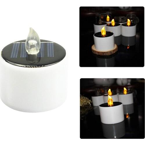 Candle Solar Tea Light LED Electronic Lamp 20pcs Powered Flameless velas decorativas decoraci n del hogar bougies decoratives 2