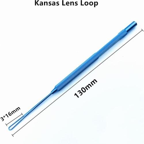 Titanium Kansas Lens Loops 3*16mm ophthalmic lens eye lens loop eye surgical instrument