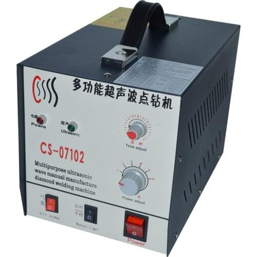 Ultrasonic Point Drilling Machine Ultrasonic Driller Rig Hot Fix Stones Beads Jeans Vacuum Press Rhinestone Machine CS-07102B