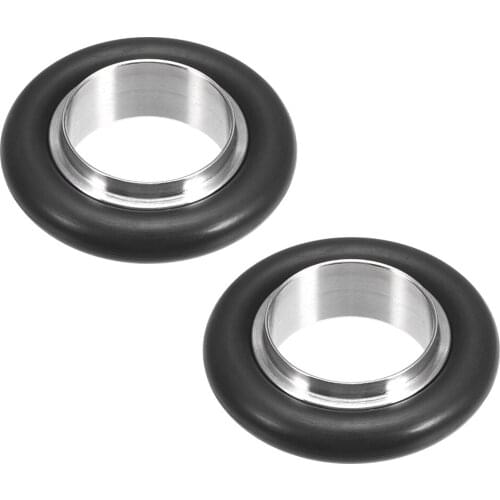 Uxcell 2 Pcs Centering Ring KF-16 Vacuum Fittings ISO-KF Flange 29.6mm x 15.6mm Fluororubber O-Ring