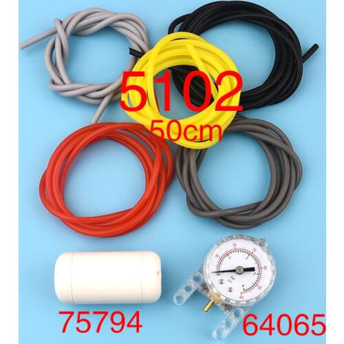 High-tech building blocks 75974 pneumatic components gas tank 64065 pneumatic pressure gauge-pressure gauge (9641) parts MOC acc