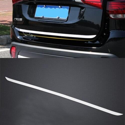Tailgate Rear Door Bottom Cover Molding Trim Stainless Steel back door trim car Accessories for Mitsubishi Outlander 2013-2019