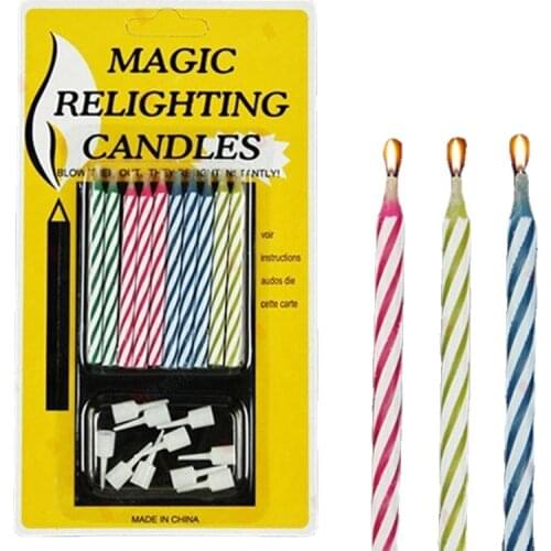 1set=10pcs Colorful Birthday Candle,Funny Magic Candles Home Decoration Decor Crafts For Party,10pcs/Pack,Free shipping