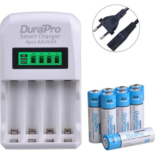 AA AAA Ni-MH Ni-Cd Rechargeable Battery Charger Set for aa aaa Calculator MP3 Player,Remote control,Toys,audio player,Camera