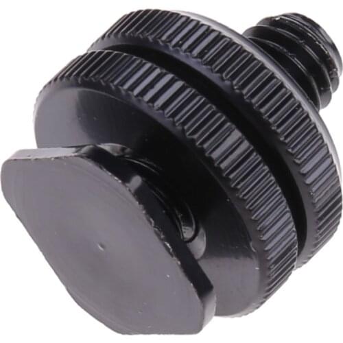 3 Hot Shoe Mount Adapter Dual Screws Stand Holder for DSLR Camera Flash Light