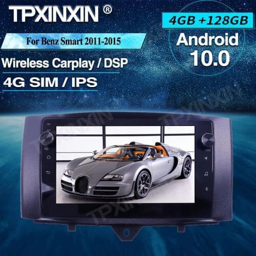 For Mercedes-Benz Smart 2011-2015 Car Radio Android Car Multimedia Player Radio GPS Navigtion Tape Recorder Wireless Carplay