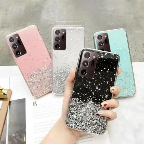 Bling Soft Case For Samsung Galaxy A02 A32 A12 A52 A72 A42 A02S M31S M51 A51 A71 M30S A41 A21S A31 M31 S20 FE S21 Ultra Plus