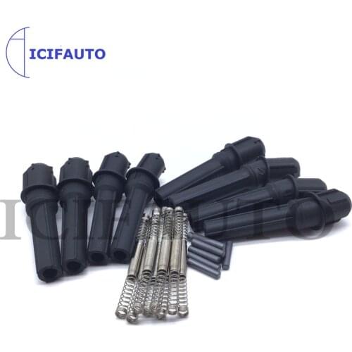 Ignition Coil Boots Connect Spark Plugs With Resistance For Ford Lincoln Mercury F7TU-12A336-AB F7TU-12A336-BA F7TZ-12029-AB