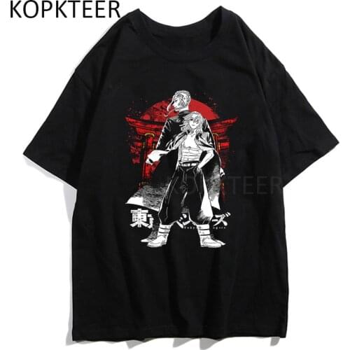 Tokyo Revengers Sano Manjiro Fashion T-shirts Men Japanese Cartoon Grunge Summer Short Sleeve Harajuku Ullzang T-shirts Unisex